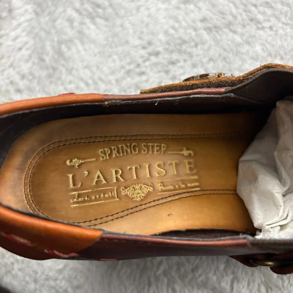 Spring Step L'Artiste Wondrous Ankle Bootie Womens 39 Multicolor Leather Witchy - Picture 7 of 10